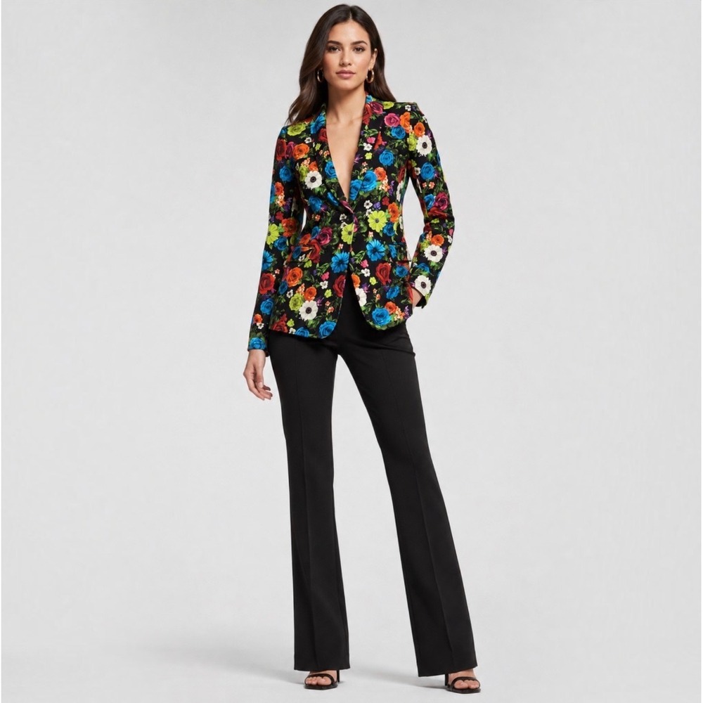 NEW Alice + Olivia Macey Flower Garden Floral Blazer Size 6 NWT $530